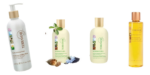 Crema+shampoo+acondicionador Rizos+oleo 120 Ml Terramar
