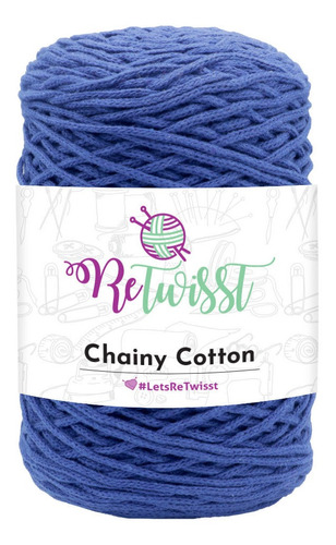 Chainy Cotton Retwisst  - Azul ( Algodón Trenzado) 