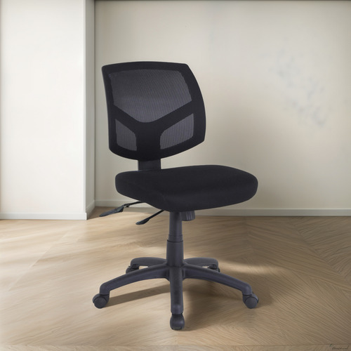 Lorell Silla De Trabajo Con Respaldo De Malla Color Negro