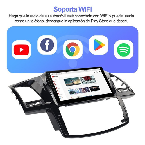 C-j Estéreo Android Para Toyota Hilux 2005-2018 Cámara Gps