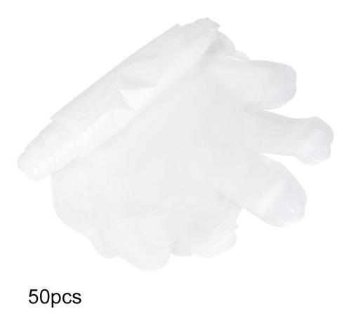 50pcs/bag Guantes De Brazo Largo Desechables De Plástico Par