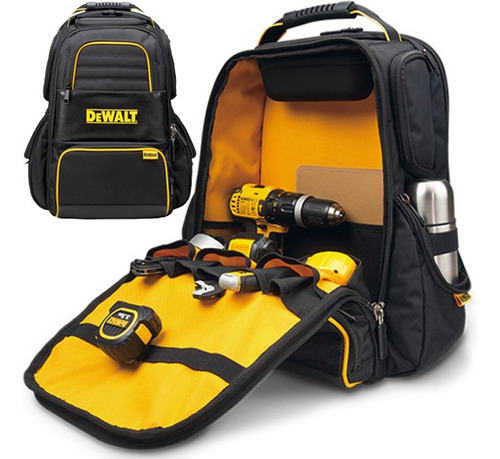 Mochila Bolso Porta Herramientas Dewalt 76 Bolsillos St82927