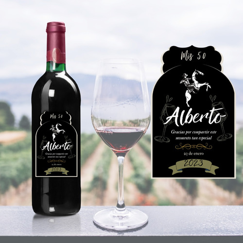 Etiquetas De Vino Personalizadas- Para Cualquier Ocasión