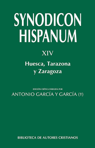 Synodicon Hispanum Xiv Huesca Tarazona