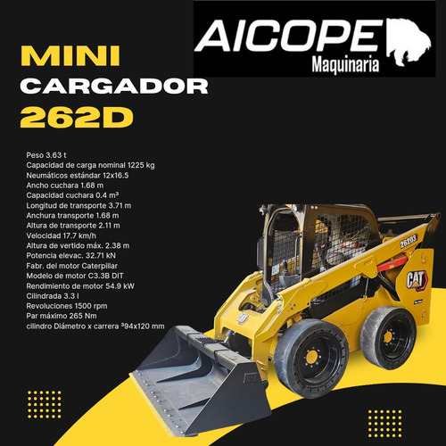 Mini Cargador Cat 262d