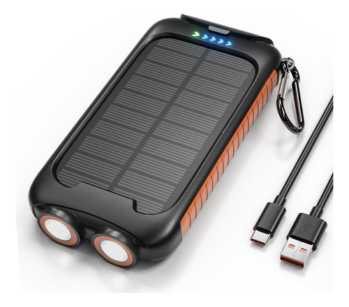 Nuynix Cargador Solar-power Bank - Cargador Portatil De 3880