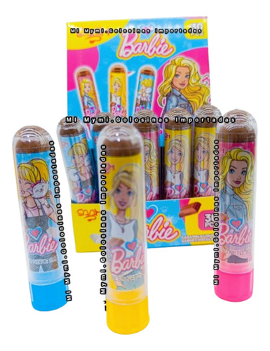 Golosina Labial Chocolate Barbie X 30u Importadas,cumpleaños