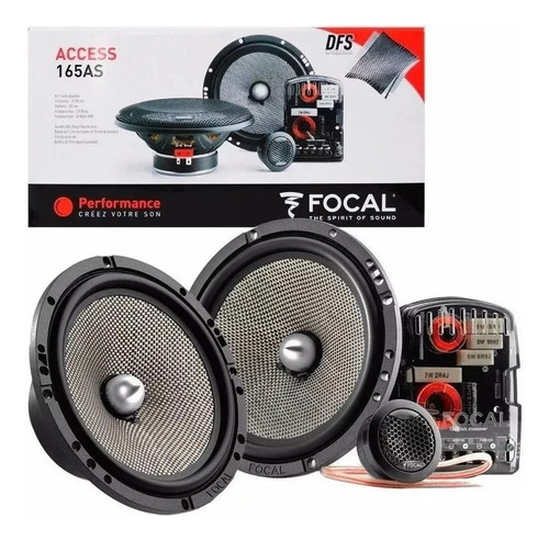 Set De Medios Focal Access 165as 6.5 2vias 60w Rms Max 120w