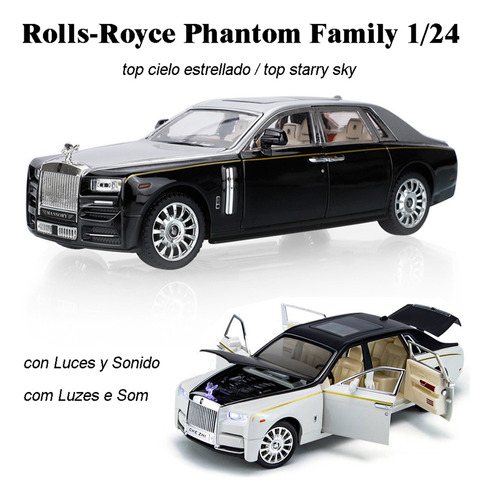 Rolls Royce Phantom Limusinas Miniatura Metal Coche 1/24
