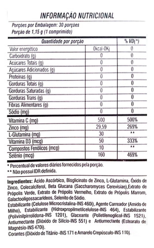 Previnavit Imuno Ultra Proteção 30 Comprimidos Idn Labs