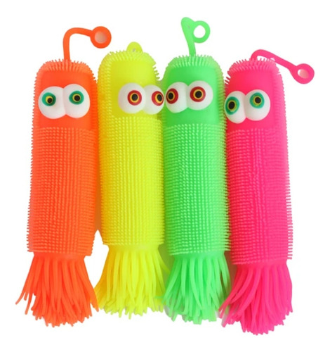 Sensorial Pack 12 Unidades Calamares Fidget Con Luz 