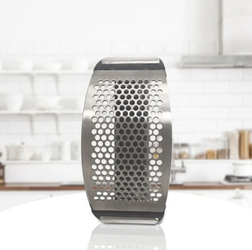 Imagem 9 de 10 de Espremedor Amassador Triturador De Alho Inox Manual Cozinha