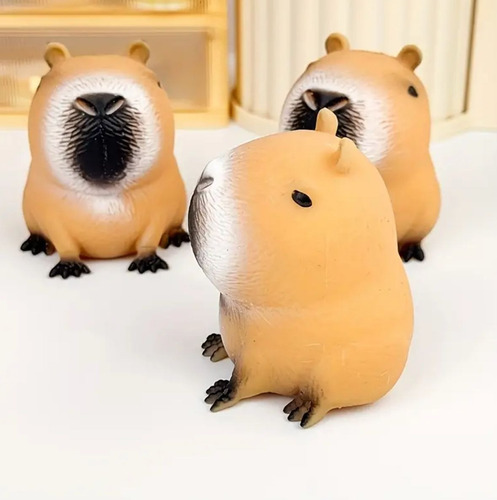 3 Capibaras Estirable Capybara Elástico Juguetes Anti Estrés