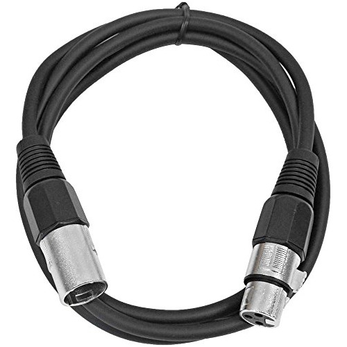 Saxlx6 - Cable De Parche Macho Xlr Negro De 6 Pies Hemb...