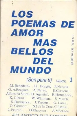 Los Poemas De Amor Mas Bellos Del Mundo (serie 1)