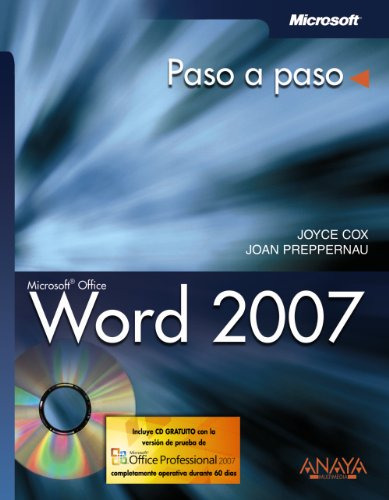 Libro Word 2007 Paso A Paso  De Joyce Cox, Joan Preppernau E