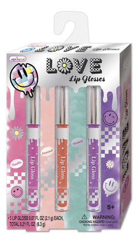 Kit De Belleza Para Niñas De 3 Brillos Labiales Perfumados