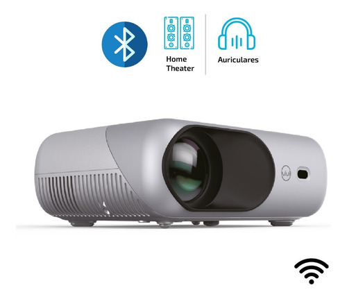 Imagen 2 de 10 de Proyector Portatil 7000 Lumenes Bluetooth 1080p Vivibright