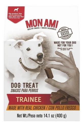 Snack saludable para perros Mon Ami Trainee sabor pollo 400g