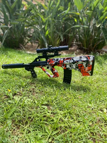 brinquedo arminha glock lança bolinha de gel premium - Escorrega o