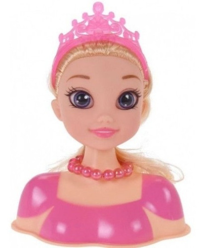 Imagen 2 de 3 de Muñeca Cabeza Princesa Para Peinar Juguete Peluqueria Nena