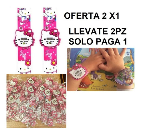 Reloj Pulsera Digital Niña Hello Kitty Gatita 