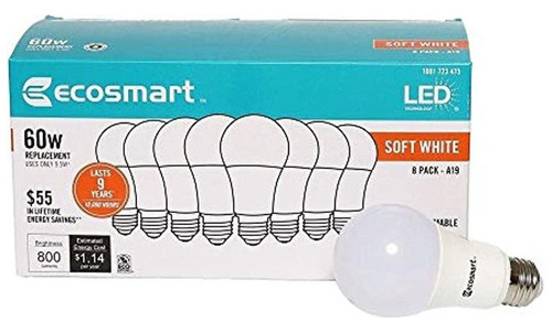Ecosmart 95 Watt 60w Equivalente Soft White A19 Nondimmable
