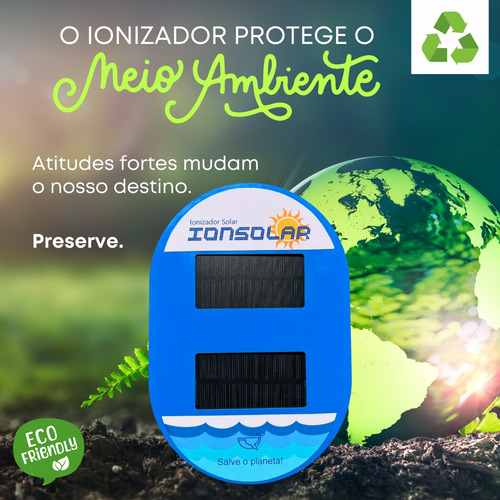 Ionizador Solar Para Piscinas De Até 130 Mil Litros