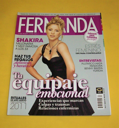 Shakira Revista Fernanda 2010 Pandora Yuridia Benny Ibarra 