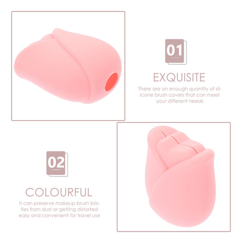 Fundas Protectoras De Silicona Para Brochas De Maquillaje A