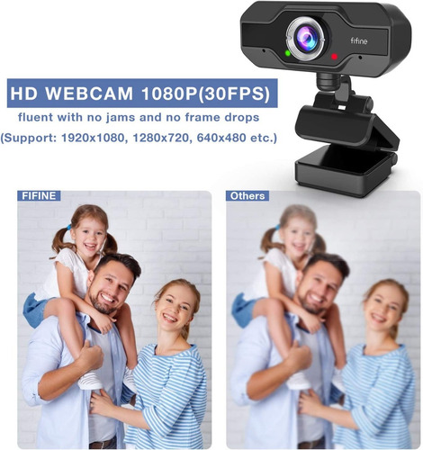 Imagen 4 de 8 de Webcam Cámara Web Usb Con Micrófono Para Videollamadas