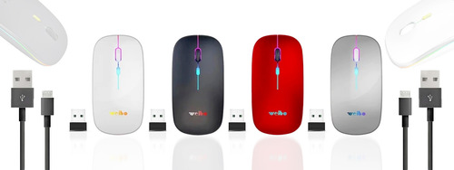 Mouse Inalambrico Recargable Weibo Rf-6800 Bluetooth