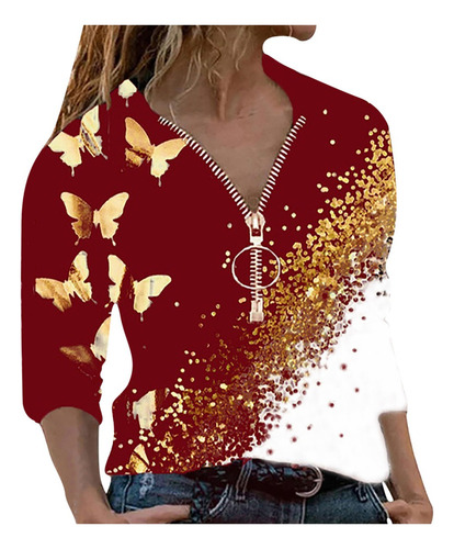 A Playera Tipo Top Para Mujer Con Estampado De Flores De