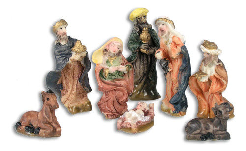 Banberry Designs Nativity Set  8 Figuras De Polipiedra P.