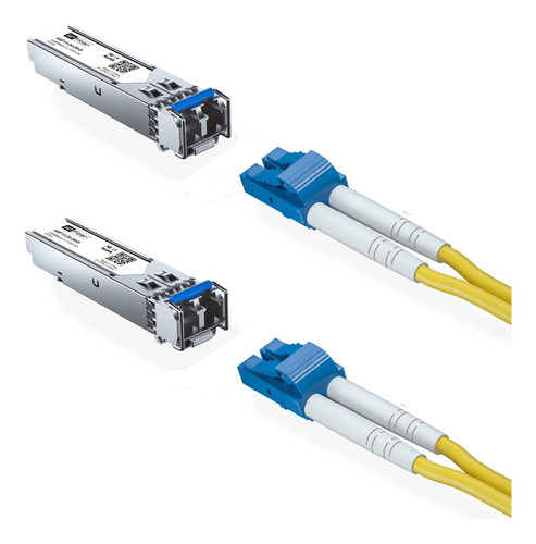 Modulo Monomodo Gb Cable Fibra Lc Lh Para Netgear Ubiquiti