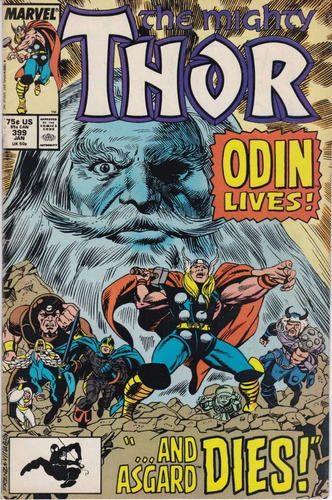 Cómic The Mighty Thor Volumen 1 N°399 Enero 1989 Inglés