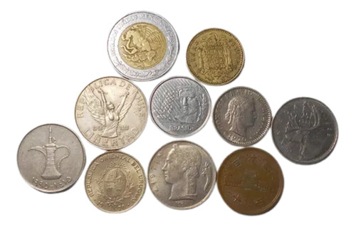 Monedas Mundiales Lote X 10 - N° 19 - Precio Loco