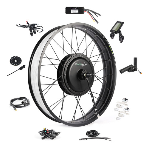 Kit Conversion Bicicleta Electic Rod 26fat Trasero 1200w