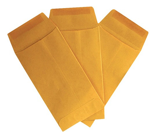 Sobre Bolsa Color Crema De Papel Solapa Engomada 500 Sobres