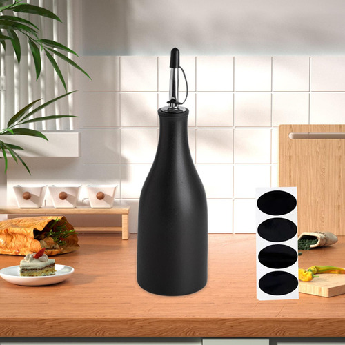 Botella De Aceite De Cocina, Dispensador De Aceite De Negro