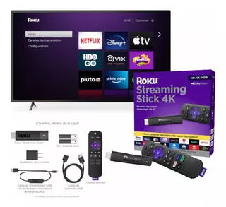 Roku Streaming Stick 4k Versión 2021 Smart Tv Mandos Voz