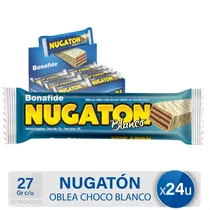 Comprar Nugaton Blanco Bonafide Oblea Chocolate Snack Caja X24 