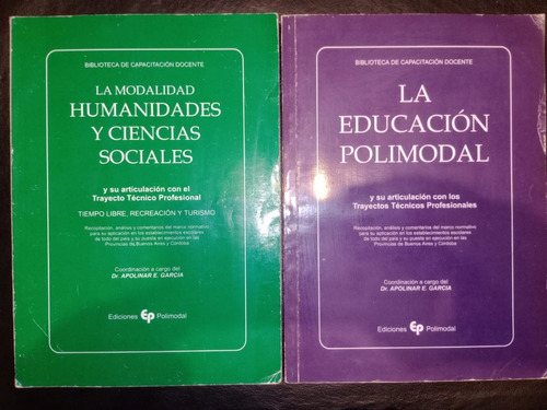 Pack 2 Ejemplares Biblioteca Capacitación Docente Polimodal