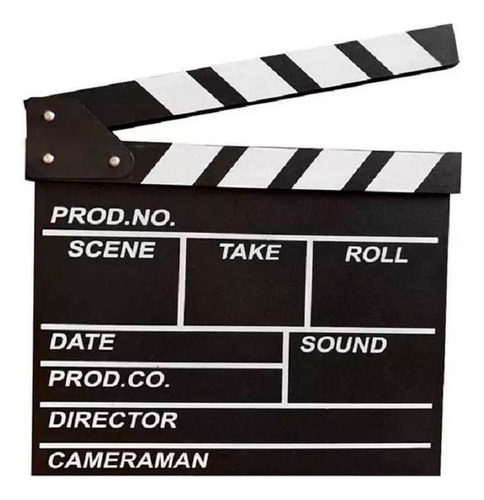 Claqueta Pizarra Cine Pelicula Rodaje Escena Negra Director Color Negro