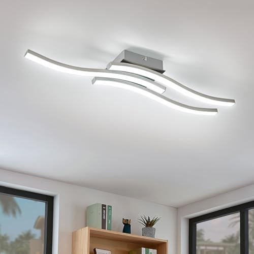 Moderna Lámpara De Techo Led Regulable Curvada Minimalista D