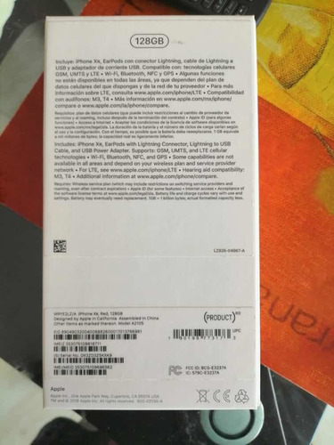 iPhone XR Red 128gb