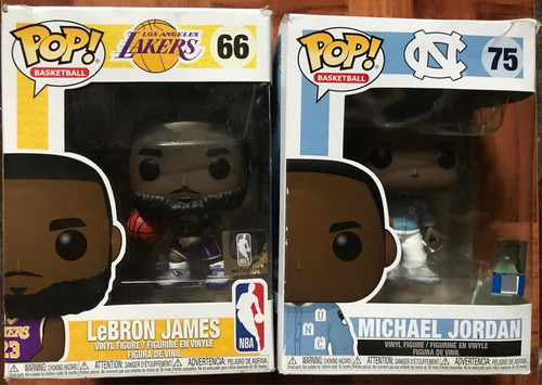 Funko Pop Nba, Lebron James | Michael Jordan 8 Mil Cada Uno. (Usado)