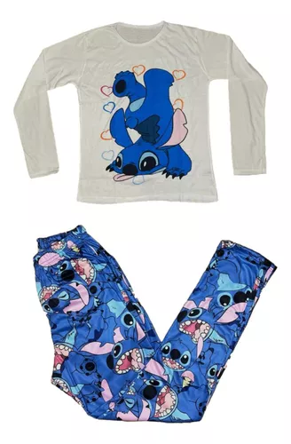 Pijama Stitch arco iris Short y Remera - Reinas de Alma