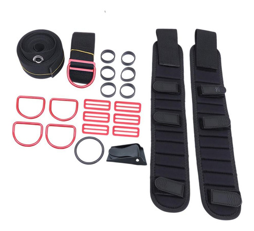 Conjunto De Arnés Dir Con Placa Trasera Para Buceo, Rojo