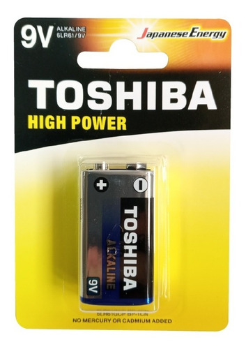 Pila 9v Toshiba Alcalina High Power Blister
